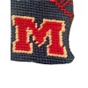COLLEGIATE COLLECTION UNIVERSITY OF MARYLAND TERRAPINS CROSS STITCHED CHRISTMAS ORNAMENT