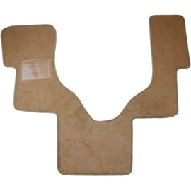 Auto Mat Store One-Piece Carpet Floor Mat for 2006-2025 Ford E-Series RV - E-350 & E-450 Chassis - 20oz Nylon Heel Pad - Serge Edges - Non-Slip - Made in USA - [25'] [Beige/Tan]