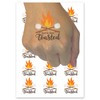 Let's Get Toasted Campfire Smores Temporary Tattoo Water Resistant Fake Body Art Set Collection - 15 2" Tattoos (1 Sheet)