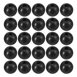 M METERXITY 200 Pcs Glow Fishing Beads - Plastic Luminous Round Soft Bait Egg Lure Rigs Apply to Outdoor Tackle Tool (5mm, Black)