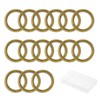 QIUTIMIY 15pcs Metal Seamless Welded O Rings,Multi-Purpose O-Ring Hardware for
