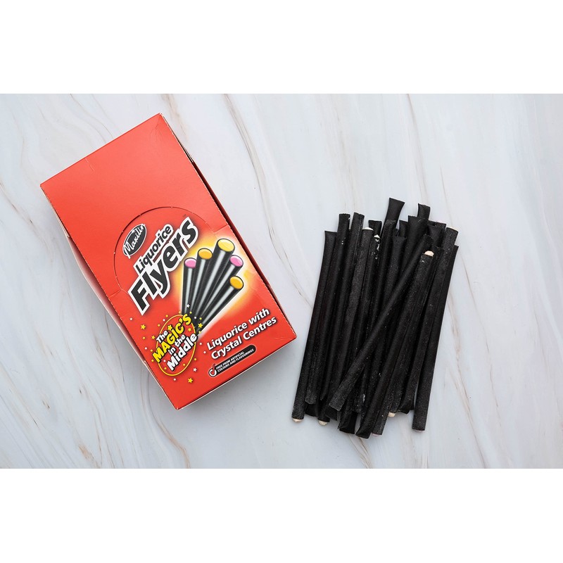 FLYERS Liquorice with Fruit Crystal Centre 40 Pieces