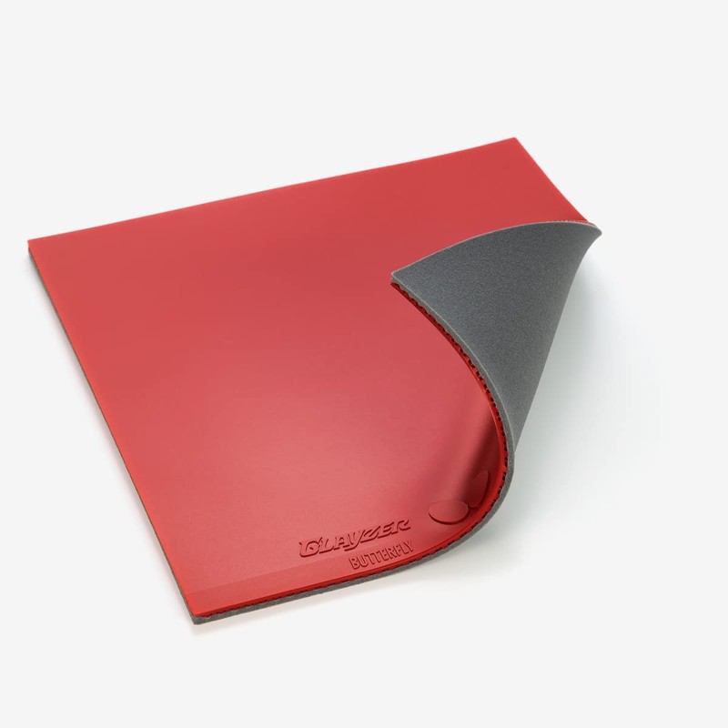 Butterfly 06100 Table Tennis Rubber Glazer, Soft Back, High Tension,