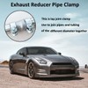 MOCNT Exhaust Clamp 60 to 76mm - Stainless Steel Exhaust