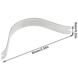 Haidong Stainless steel photo frame spring clip Photo frame spring retaining clip DIY photo frame tool picture frame spring clip is used for picture frame hanging -60PCS（85 * 9mm）