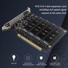 M.2 PCIE Adapter NVMe M.2 to PCIe 4.0 X16 Protocol