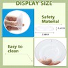 Boxweer 15PCS Yogurt Jar Lids - Clear Plastic, Reusable, BPA-Free