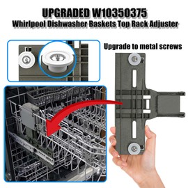 2025 New W10350375 Dishwasher Top Rack Adjuster | For Whirlpool WDT730PAHZ0 WDT750SAHZ0 WDTA50SAHZ0 Upper Rack Parts,Fits Kenmore Dishwasher Top Rack Parts