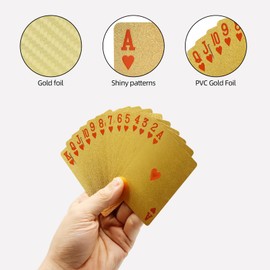 CCLIFE Playing Cards 2 Decks Poker Cards Playing Cards Professional Poker Waterproof Plastic