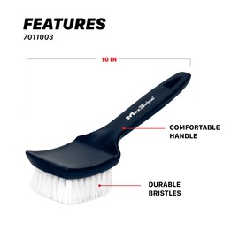 Maxshine Universal All-Purpose Cleaning Brush | Long-Handled Stiff Bristle Brush for Tires, Carpets, Upholstery & Floor Mats | Removes Tough Dirt & Stubborn Stains | Premium Auto Detailing Accessory