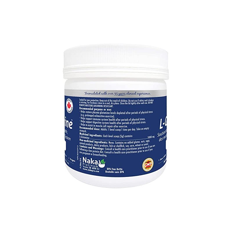 NAKA Platinum PRO L-Glutamina 5000 mg Tamaño extra 250 g
