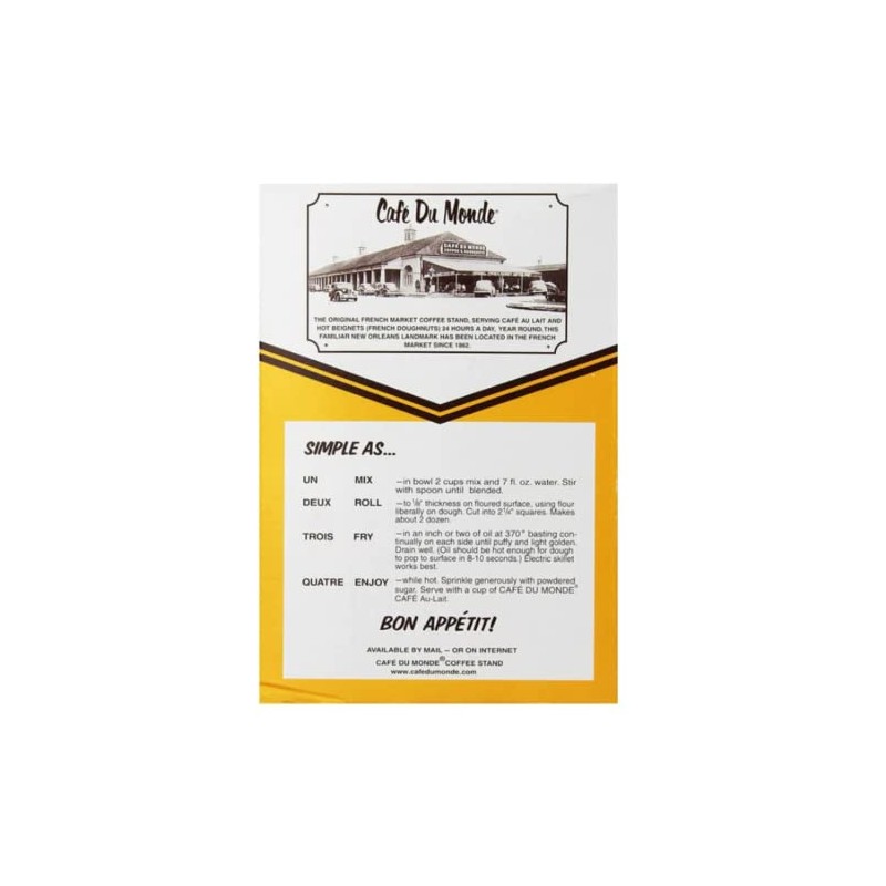 Cafe Du Monde Beignet Mix French Doughnuts Bundle, Includes Two