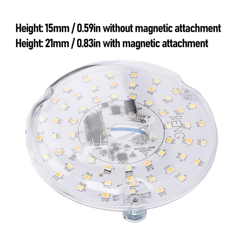 4 Inch Ceiling Fan LED Light Replacement, 15W 3000K 4000K