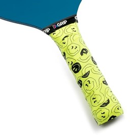 Pickleball Paddle Grip Tape - Anti-Slip/Moisture Wicking Pickleball Overgrips - Precut Pickleball Paddle Wrap Grip Tape (Smiley, 1 Grip)