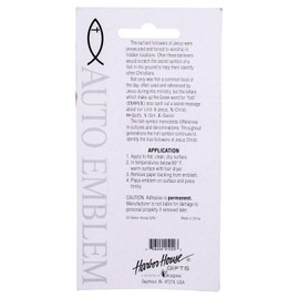 Dicksons, Large Silvertone Christian Cross and Fish Symbol, for Car, Vehicle, Truck, Van, Super Adhesive, All Weather, Inspirational Bumper, Easy Peel and Stick Auto Emblem, 2 - Piece Pack