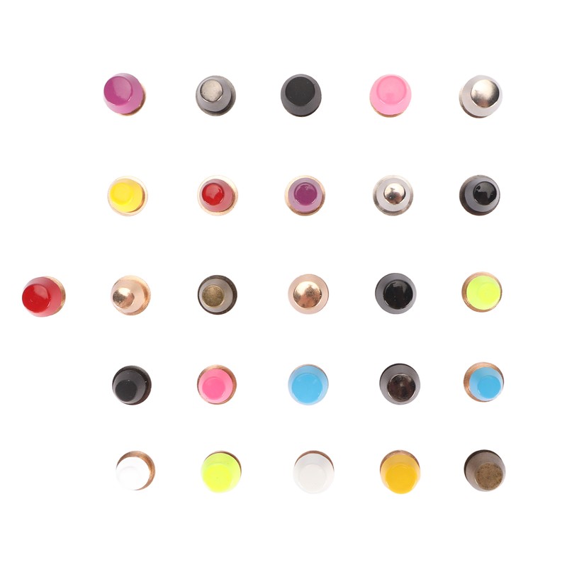 26pcs Screwback Studs Nailheads Lightweight Rust Proof Zinc Alloy Flat