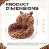 Fuutreo Leopard Office Chair Cushion with Back Support