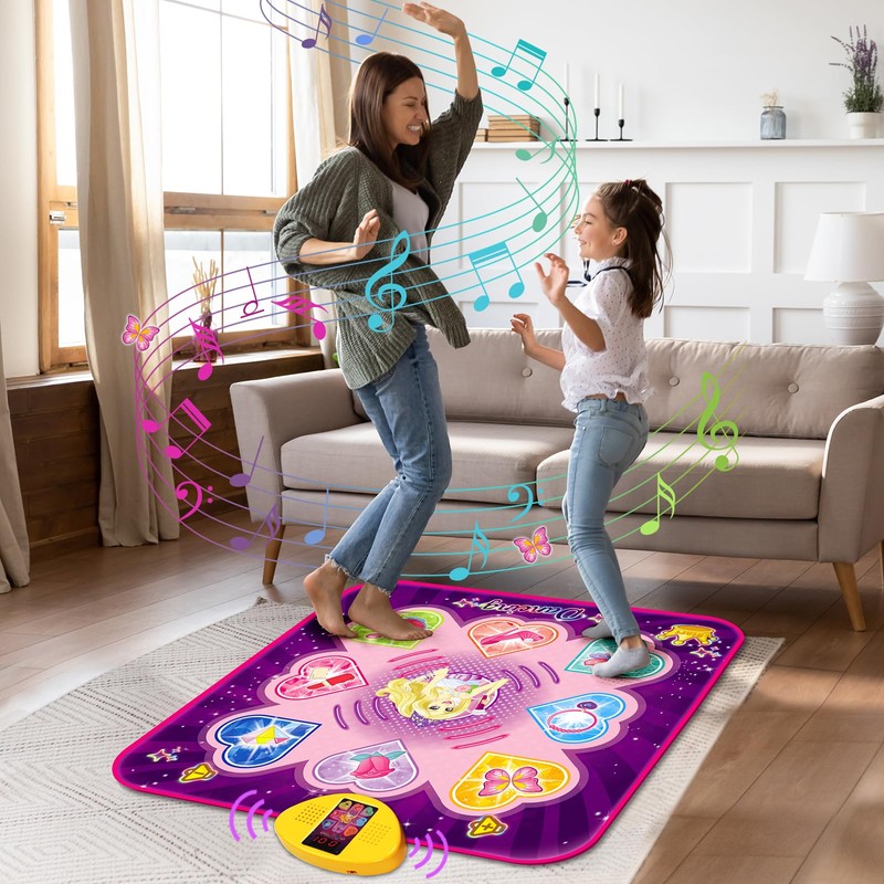KIZZYEA Dance Mat Toys for 3, 4, 5, 6, 7,