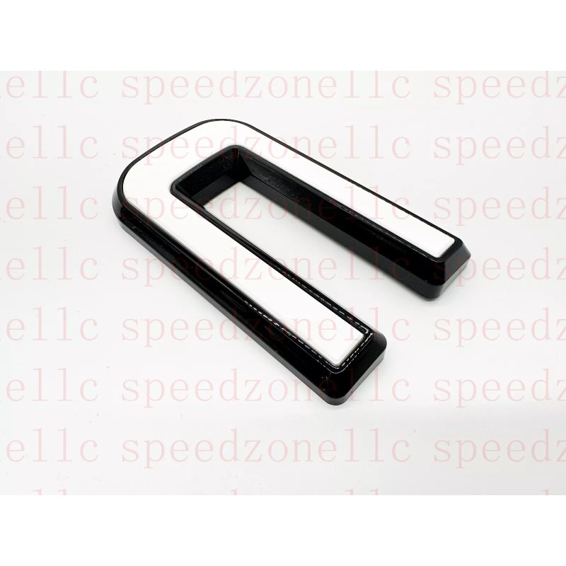 Auto Rear White Black Emblem Overlay 2019-2024 GMC Sierra 1500