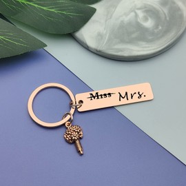 Bride To Be Gifts Keyring Bridal Shower Gifts Keychain Wedding Gift Keyring Engagement Gift for Bride from Groom Bride Gift Keychain for Fiancee Bride Bachelorette Party Gifts Daughter In Law Gift