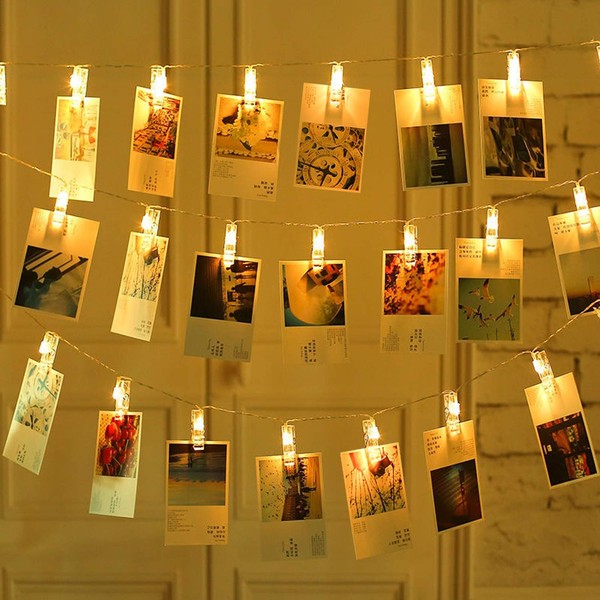 Krilira Photo Clip Light String - 20 Led Light Clips,