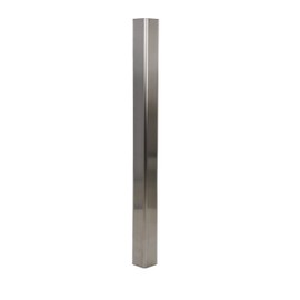 Vestil SS-48R 304 Stainless Steel Rounded Angle Corner Guards, 48" Height x 1/16" Thick