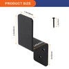 VANROUG 2x4 Door Barricade Brackets Z-Shape Black Security Door Lock