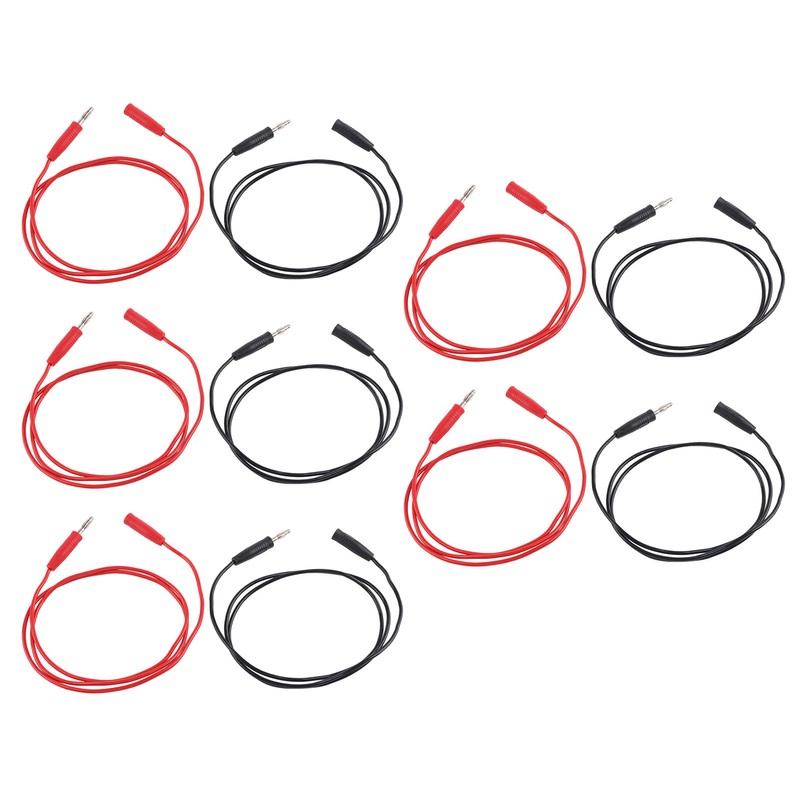 5 Set 4mm Banana Plug Test Lead Male to Female