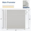 Neoaider Slatwall Panel 4 FT x 4 FT, Interlocking Slat
