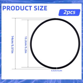2pcs Pool Lid O-Ring for CLX200K, Black Pool Chlorinator O-Ring Seal Gasket Replacement Parts Compatible with Hayward CL200/CL220