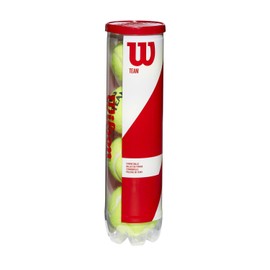 Wilson Unisex-Adult Team W Practice Tennis Balls, Yellow, Pack of 4