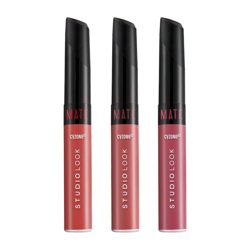 Cyzone Kit 3 Labiales Mate Studio Look. Tono Blossom Nude,