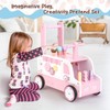 Asweets Wooden Baby Push and Pull Walker with Wheels, Learining