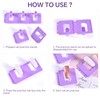 siyuwuro 10PCS Plastic Nail Display Stands with Holes Nail Training