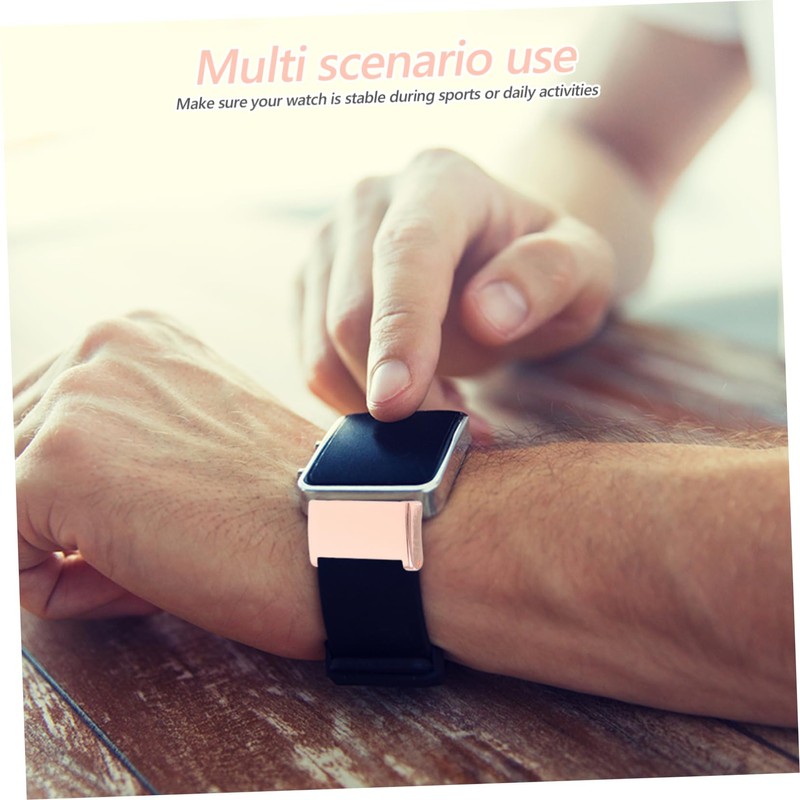 KOMBIUDA 2pcs Watch Band Adapter: Smartwatch Strap Connector Adapter Metal