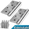2 Stainless Steel Hinges 100 mm Door Hinge Stainless Steel