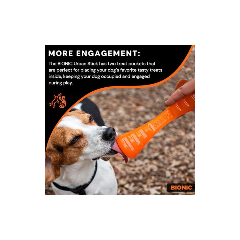 BIONIC Urban Stick - Juguete para Perros de hasta 20