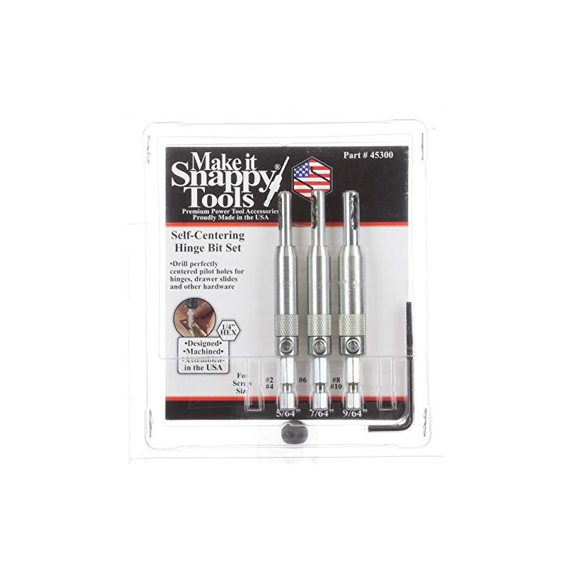 Make it Snappy Set of 3 Snappy Tools Hinge Bits