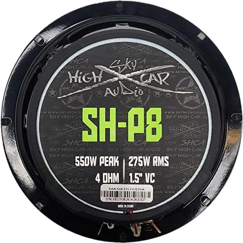 Sky High Car Audio SH-P8 8” COAXIAL MID-Range Loudspeaker with