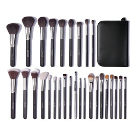 Set de 29 brochas de maquillaje Docolor DA2901 matte negro
