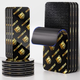 PHIXBEAR 12 Sets Industrial Strength Hook and Loop Strips with Super Adhesive Heavy Duty, 3.6"x2"/3.15"x1.18"/ 2" Double-Sided Adhesive Strip, Heat Resistant Waterproof, Car Mats Outdoor or Indoor Use