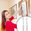 Blulu Mirror Hanging Kit with Hangers and Leveling Hardware Adjustable