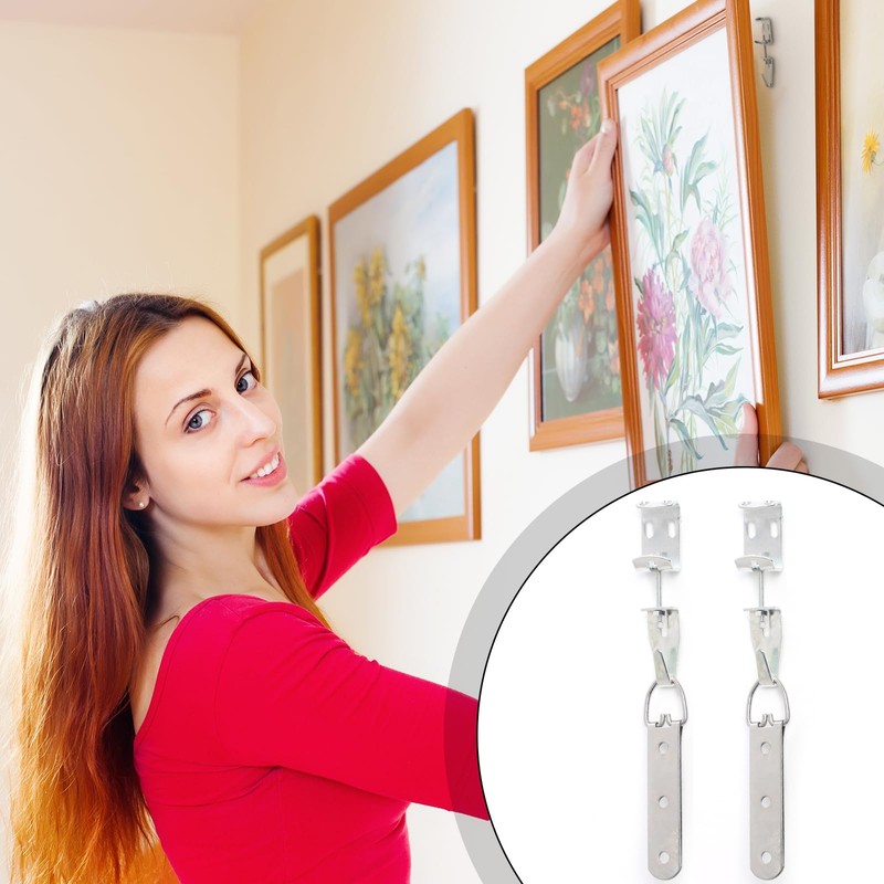 Blulu Mirror Hanging Kit with Hangers and Leveling Hardware Adjustable