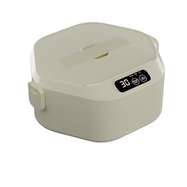 LANDNOR Wireless Electric Lunch Box for Adults,16000mAh Large Battery, self heating lunch box, Smart Timer, 1L Leak-Proof heated，protable lunch box for Offices, Truck Driver,Sites