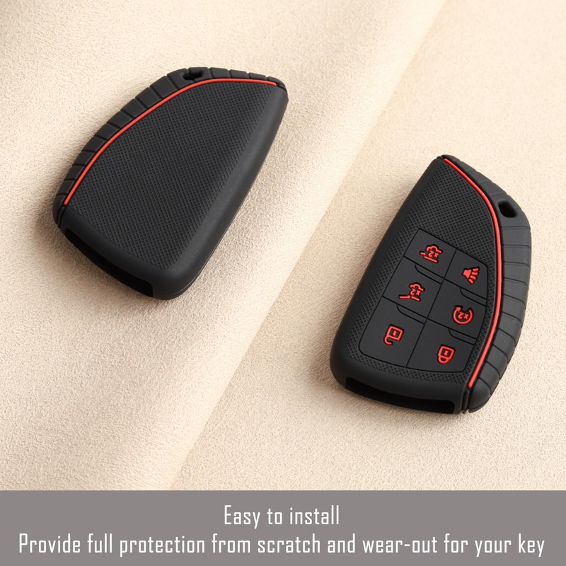 TANDRIVE Key Fob Cover for 2026 2025-2021 Chevy Tahoe Suburban