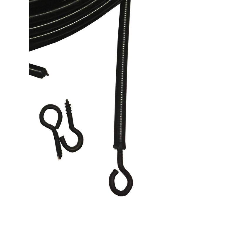picturehangingdirect.co.uk Silver Net Curtain Wire Voile rope rod Including 6