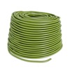 Relaxdays 50m x 3mm Green Rubber Hollow Rope Plant Binding