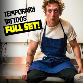 Carmy Inspired Temporary Tattoos Set