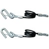 44-Inch Vinyl-Coated Trailer Safety Cables, in Snap Hooks, 5000 lbs