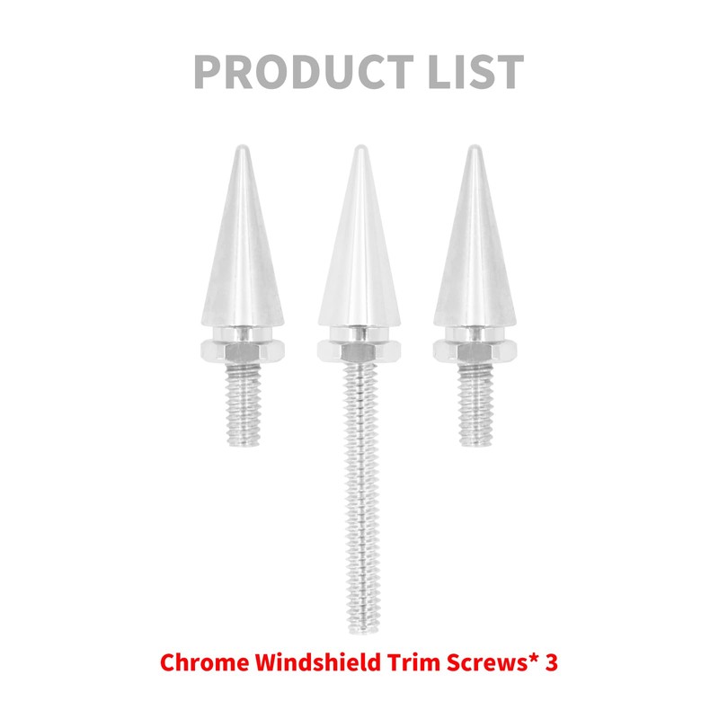 HDBUBALUS Motorcycle Wind Screen Windshield Trim Screw Windshield Spike Bolts